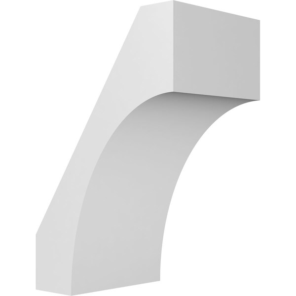 Ekena Millwork 6-in. W x 8-in. D x 12-in. H Westlake Architectural Grade PVC Knee Brace BRCP06X08X12WTL - main